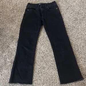 GAP Black Flare Wide-Leg Jeans